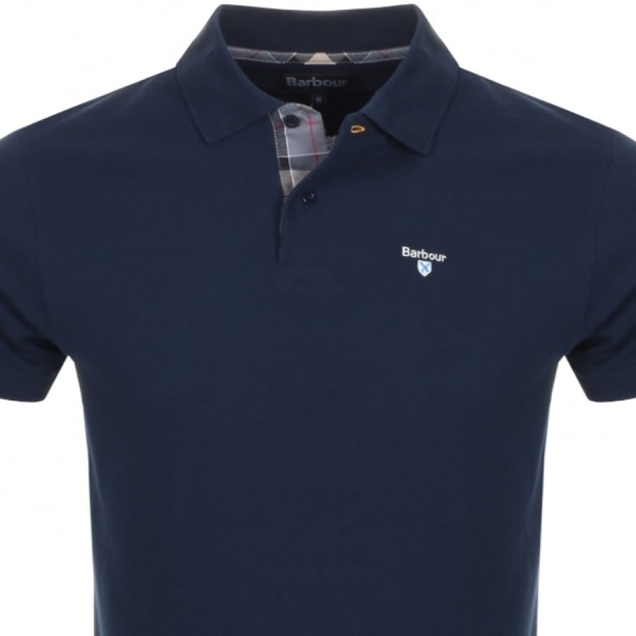 Alternative Image for ProductBarbour Pique Polo T Shirt Navy2